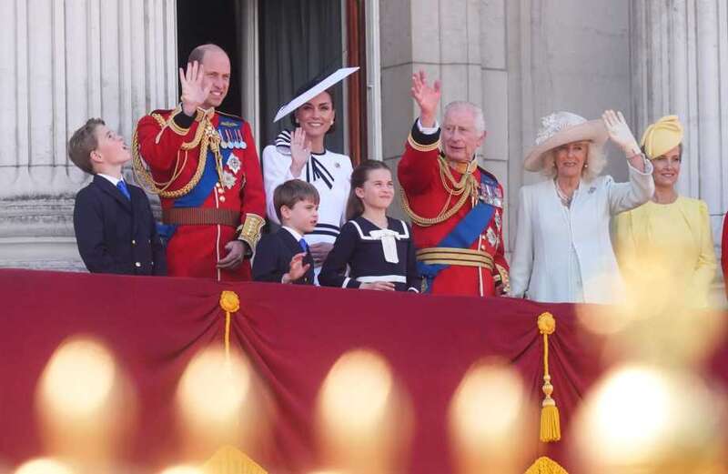 Cheeky chappy Prince Louis was pictured charming the nation again