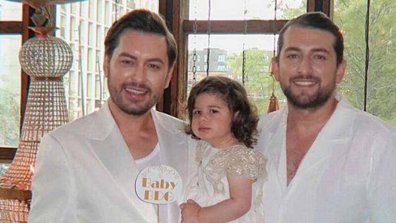 Brian Dowling Gourounlian and his husband Arthur Gourounlian had a baby shower earlier this week