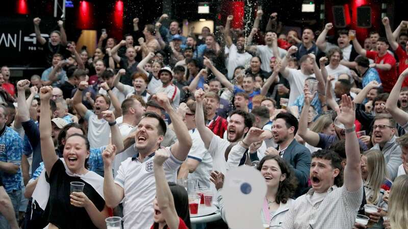 England fans celebrate England