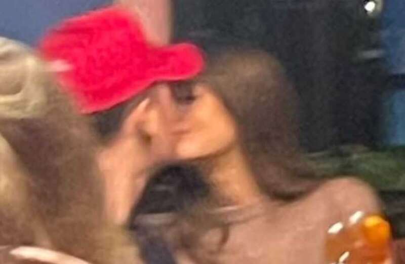 The social media star looked cosy with his new girlfriend