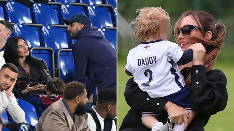 Annie Kilner stands by Kyle Walker as Lauryn Goodman sends Father’s Day message