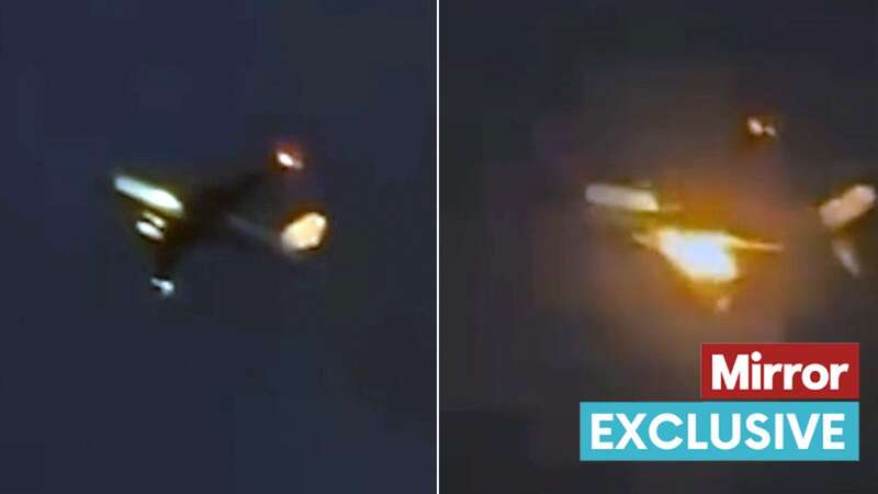 Moment Virgin engine bursts into flames with 73 on board and deafening boom