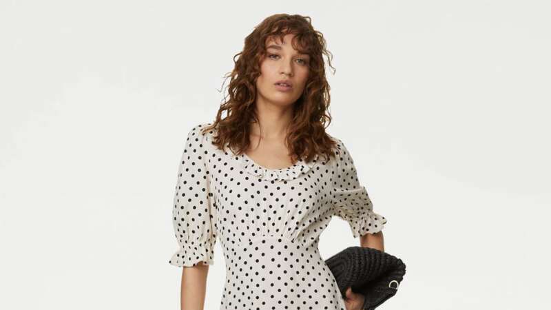 The polka dot tea dress from Marks and Spencer is super elegant (Image: M&S)