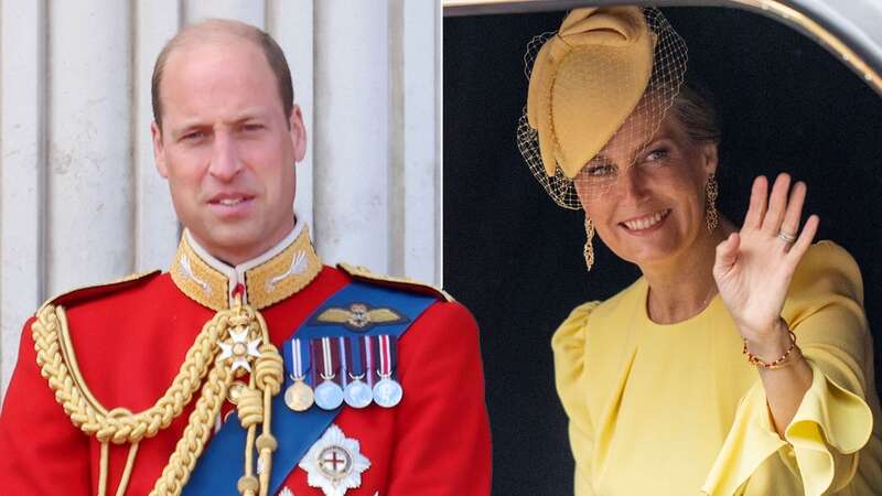 Prince William and his aunt Sophie, the Duchess of Edinburgh