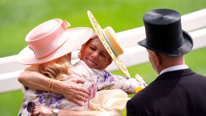 Lady Gabriella Kingston alongside Princess Anne at Royal Ascot today (Image: PA)