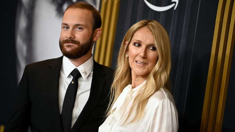 Celine Dion was joined by her son on the red carpet (Image: Variety via Getty Images)