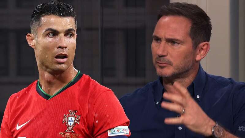 Frank Lampard says Cristiano Ronaldo would go to the gym twice a day on holiday (Image: BBC Sport)