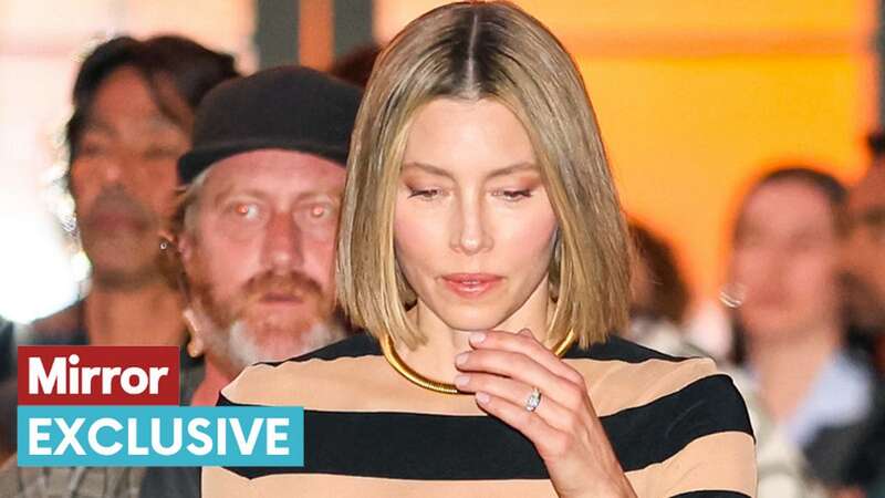 Jessica Biel was back on set on Tuesday (Image: GC Images)