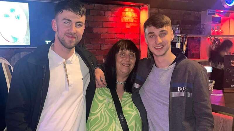 Jay (right) is pictured with mum Debbie and his brother Zak (Image: SOLARPIX)