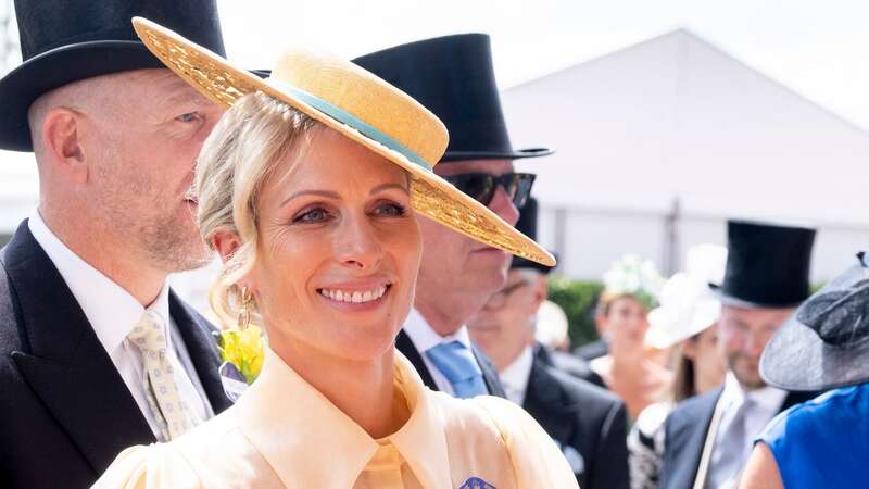 Zara Tindall wears a yellow midi dress to the 2024 Royal Ascot (Image: Getty Images)