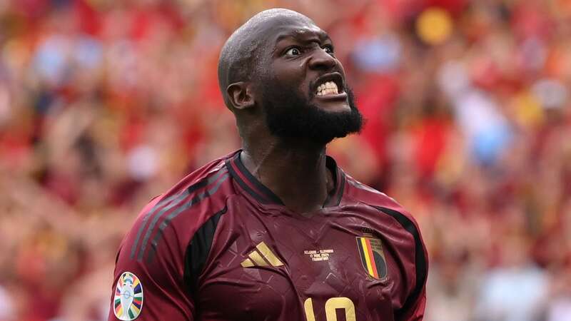 Romelu Lukaku of Belgium reacts after one of the many missed chances in their match against Slovakia. (Image: Getty Images)