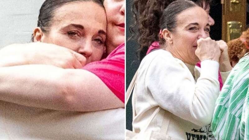 Amanda Abbington was spotted being consoled by a friend in London (Image: TOPSTAR-WJ Images/BACKGRID)