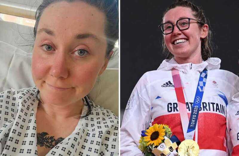 The cyclist confirmed her horror injury on social media