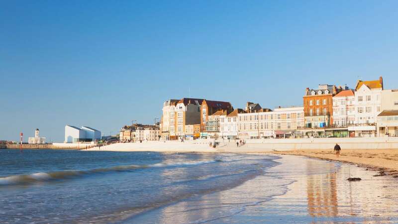 The view from the beach in Margate, Kent (Image: Getty)