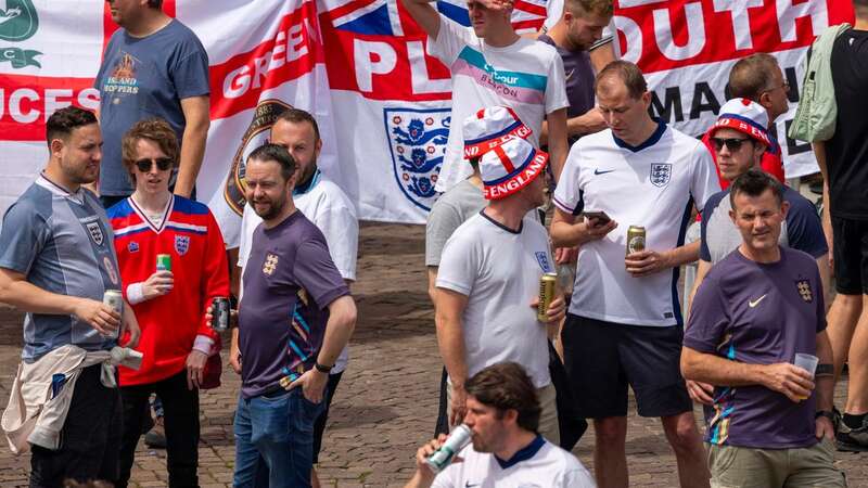 England fans met by Danish taunts as Frankfurt taken over for Euro 2024 showdown