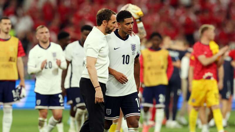 Gareth Southgate consoles Jude Bellingham after a disappointing England display (Image: Getty Images)