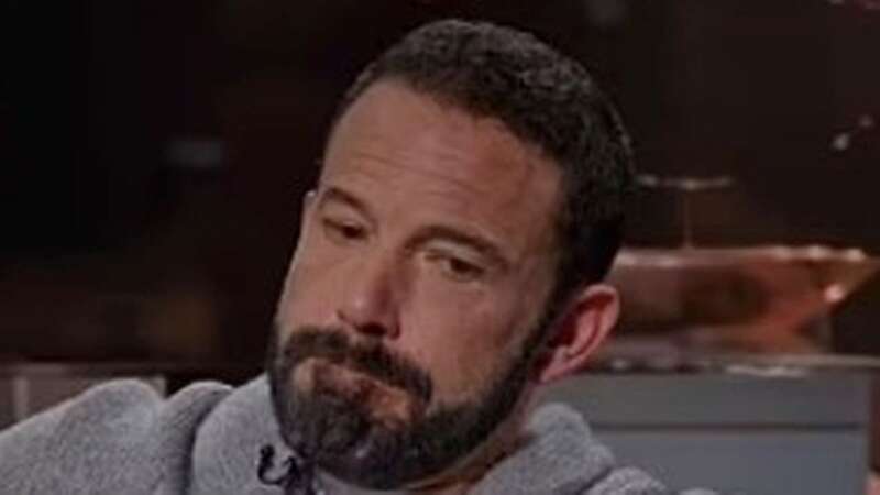 Ben Affleck shared the reason behind his often stern look (Image: Peacock)