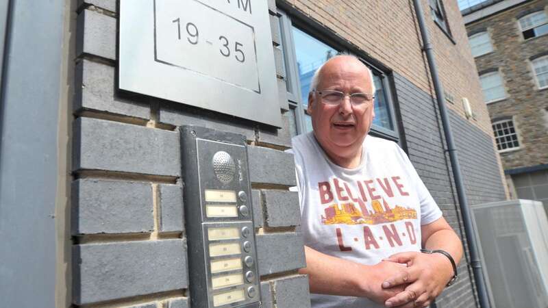 Jonathan Sheldrake who is fed up with the deteriorating state of Heritage Plaza in Swindon (Image: Swindon Advertiser/SWNS)