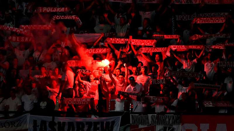 Poland fans at the Olympiastadion vs Austria (Image: Getty Images)