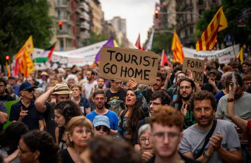 It comes as anti-tourist activists continue their vow to run rife across Spain and Europe this summer