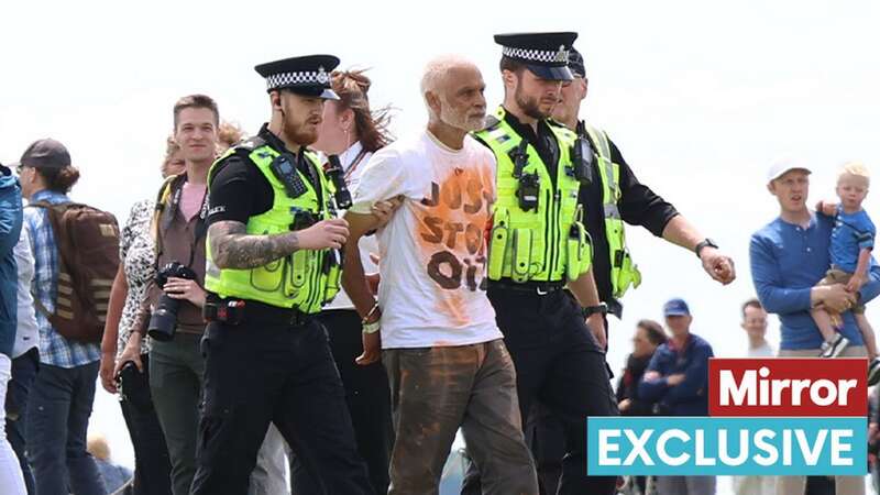 Rajan Naidu, 73, was arrested after storming the World Heritage site on Thursday (Image: Tom Bowles)