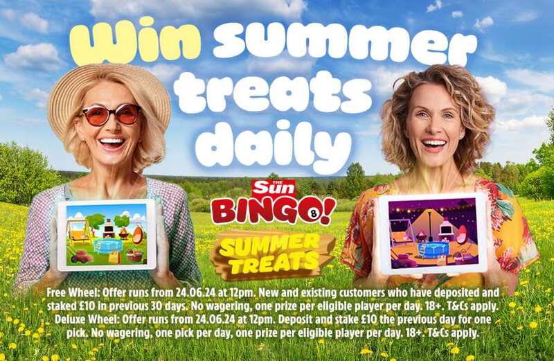 Win gifts, experience day vouchers and more this summer with Sun Bingo