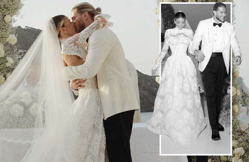 Scroll down to see their glam wedding snaps