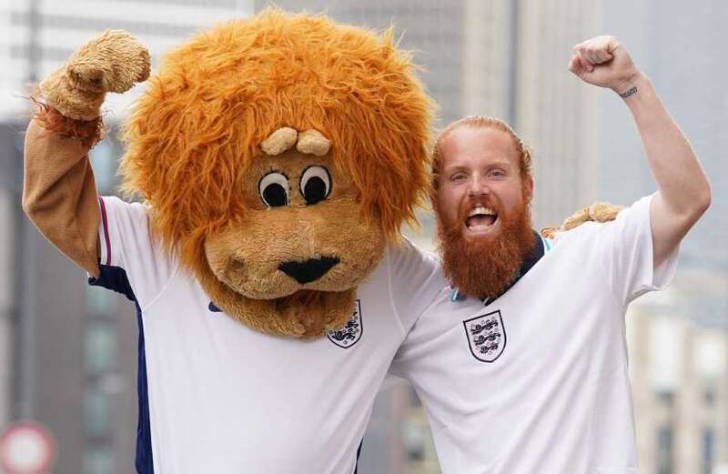 He is now running to every England game in Germany after setting off from Wembley Stadium a fortnight ago