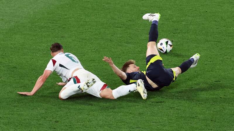 Stuart Armstrong was denied a penalty after being tripped by Willi Orban (Image: Getty Images)