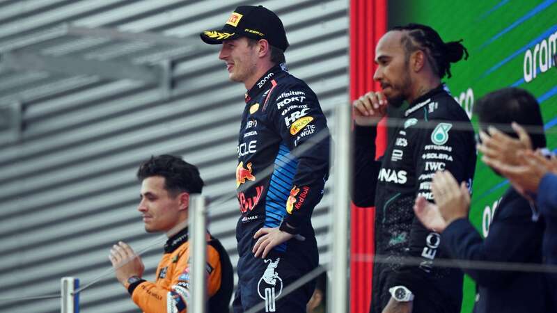 Max Verstappen is under pressure from Lando Norris and now Lewis Hamilton (Image: AFP via Getty Images)