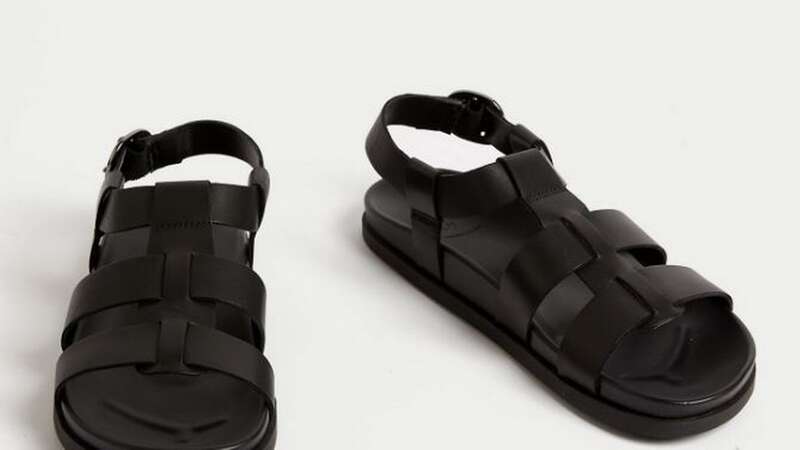 With a sale price of £34, shoppers can get the sandals for £11 less than the original price of £45 (Image: M&S)