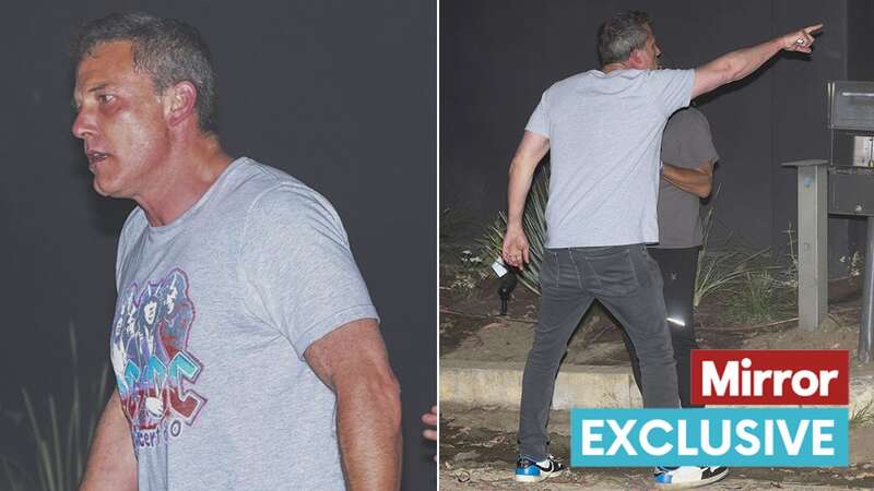 Ben Affleck fumed at the paparazzi (Image: BACKGRID)