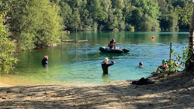 The magical swim spot in Surrey (Image: Tom Baker)