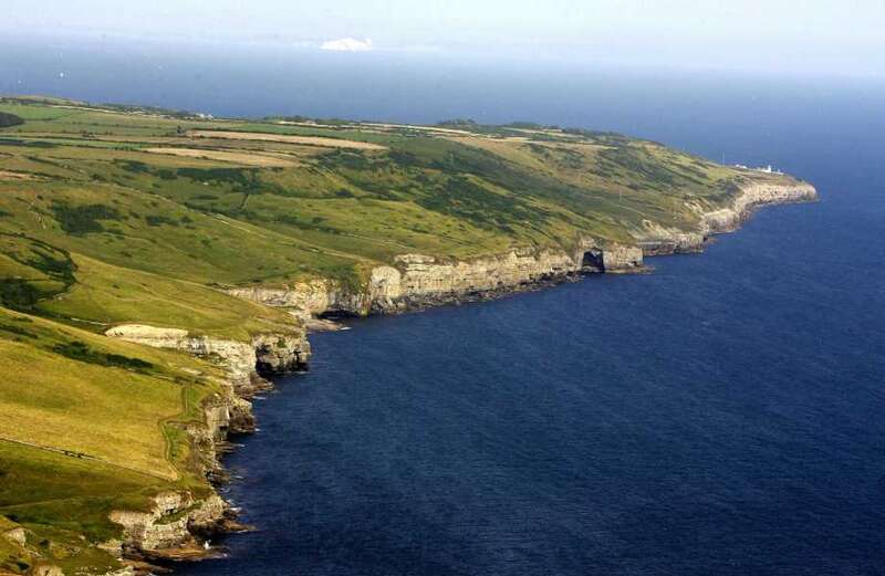 The path is a couple of metres from the edge, say coastguards