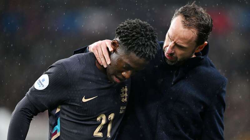 Kobbie Mainoo has yet to feature for England at Euro 2024 (Image: Getty Images)