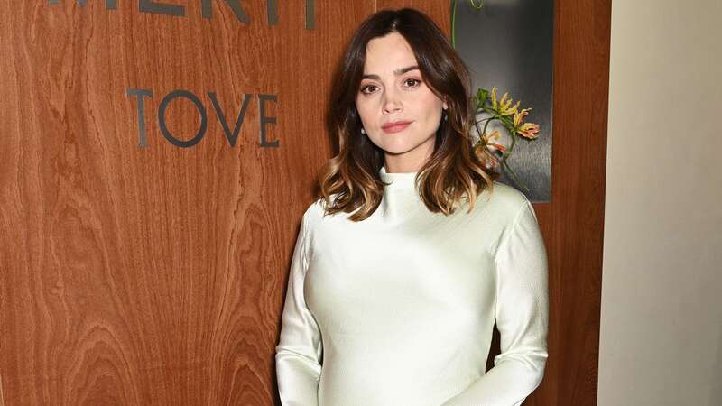 Jenna Coleman wowed in a satin Trove midi dress last week (Image: Getty Images)