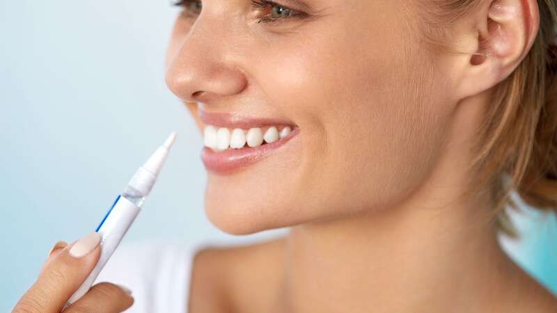 The MySweetSmile is great for touching up crooked or crowded teeth and is perfect for on-the-go whitening (Image: Getty Images)