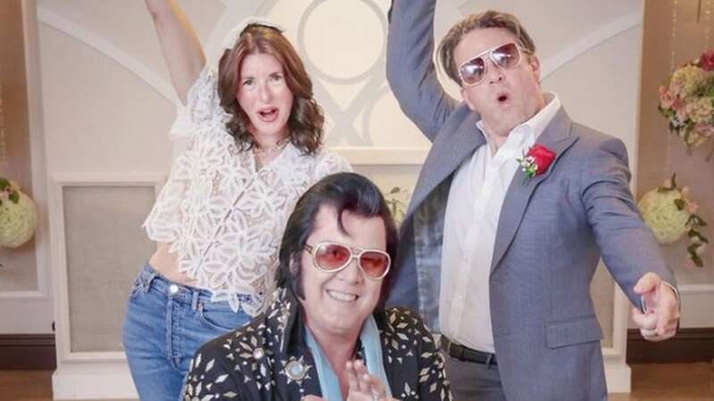 The ceremony was officiated by an Elvis impersonator (Image: INSTAGRAM)