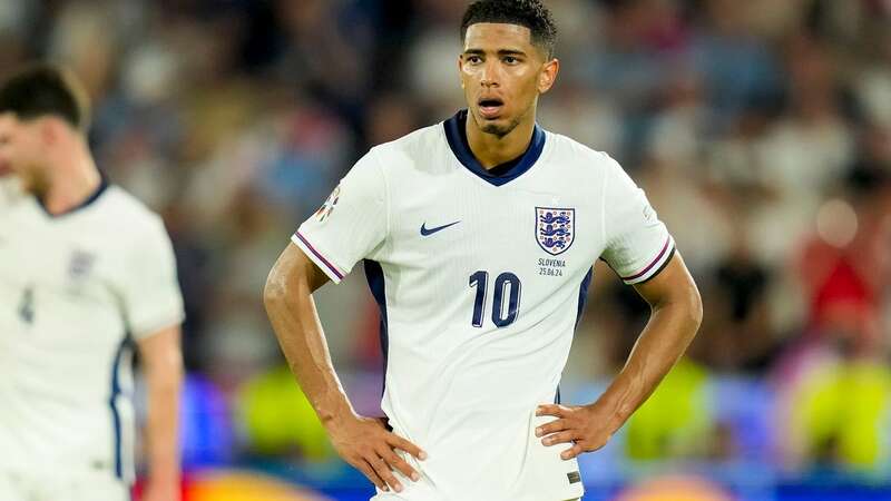 Jude Bellingham looks dejected during England