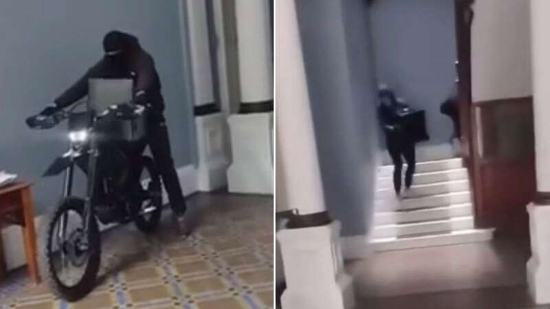 Moment masked bike gang break into plush flat and steal cash and jewellery