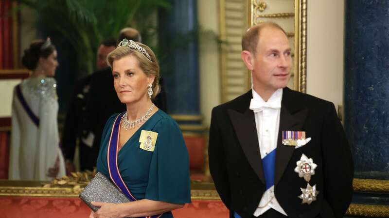 Sophie and Edward attending a State Dinner in 2022 (Image: PA)