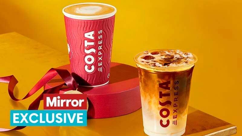 The new Costa Golden Caramel range launches tomorrow (Image: Costa)