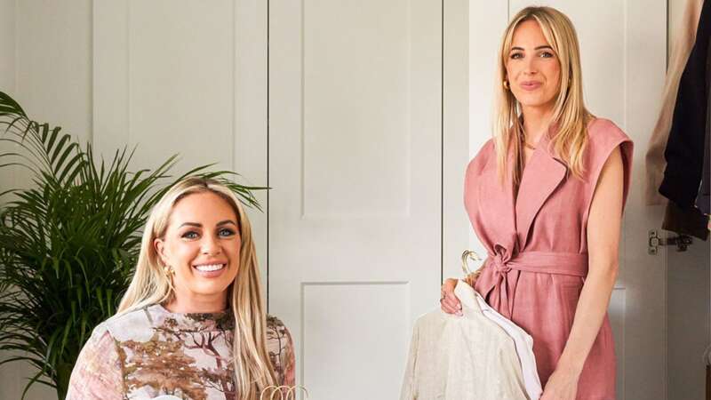 Amanda Holden’s organising gurus share cheap hacks they use to tidy wardrobes (Image: Style Sisters/ OK!)