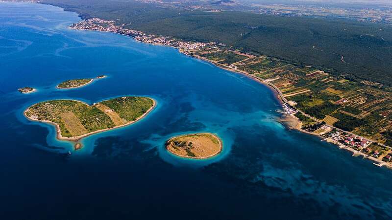 The heart-shaped island of Galešnjak is just off the coast of Croatia (Image: Getty Images)