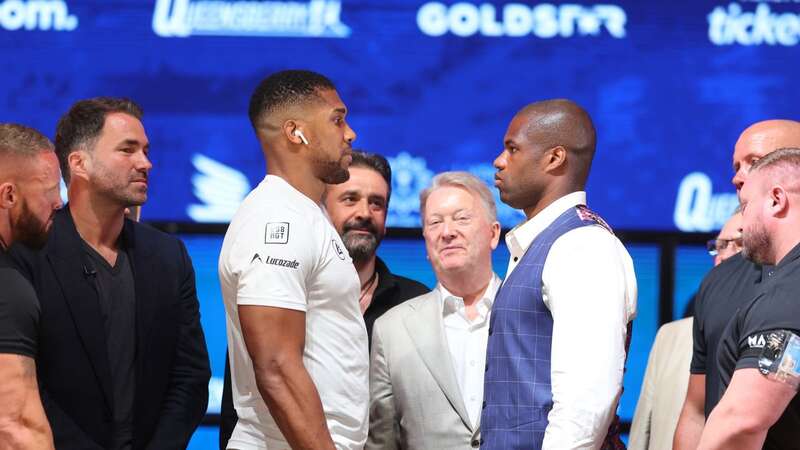 Anthony Joshua faces off with Daniel Dubois (Image: Getty Images)