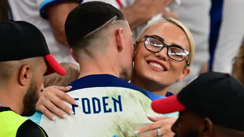 Phil Foden, pictured with girlfriend Rebecca Cooke, has pulled out due to a 