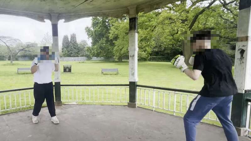 Boxing matches are being held on a bandstand in the park (Image: BPM Media)