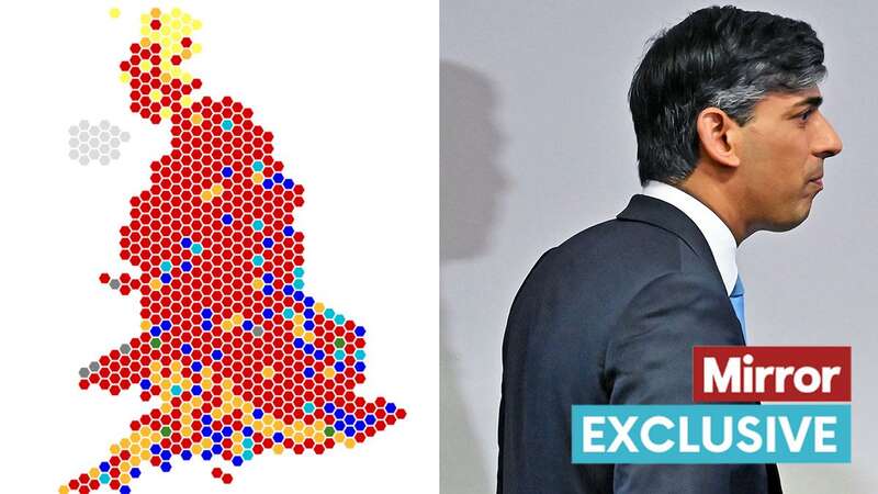 Rishi Sunak faces losing his own seat in the unprecedented Tory election wipeout