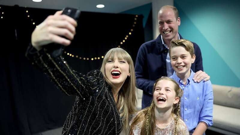 Taylor Swift with Prince William and his royal children (Image: instagram/@princeandprincessofwales)