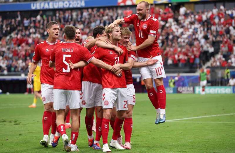 Denmark drew all three of their group games for the first time ever at a EURO 